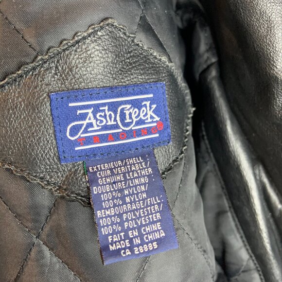 Genuine Leather Bomber Jacket - Picture 6 of 7